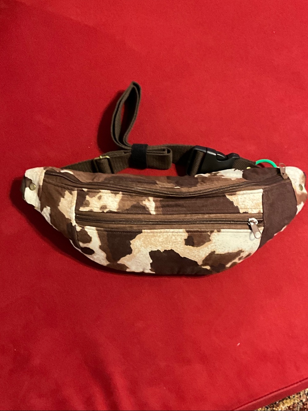 Brown Cowprint Waist Bag / Crossbody